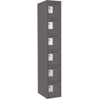 Petits casiers Clean Line, 6 niveaux, 12" x 18" x 72", Acier, Charbon, Rivet (assembl&eacute;) Air Extreme Inc.