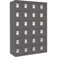 Petits casiers Clean Line, 6 niveaux, Bloc de 4, 48" x 18" x 72", Acier, Charbon, Rivet (assembl&eacute;) Air Extreme Inc.