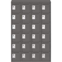 Petits casiers Clean Line, 6 niveaux, Bloc de 4, 48" x 18" x 78", Acier, Charbon, Rivet (assembl&eacute;) Air Extreme Inc.