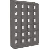 Petits casiers Clean Line, 6 niveaux, Bloc de 4, 48" x 18" x 82", Acier, Charbon, Rivet (assembl&eacute;) Air Extreme Inc.