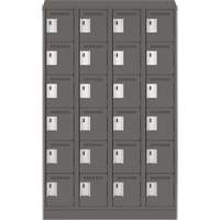 Petits casiers Clean Line, 6 niveaux, Bloc de 4, 48" x 18" x 82", Acier, Charbon, Rivet (assembl&eacute;) Air Extreme Inc.