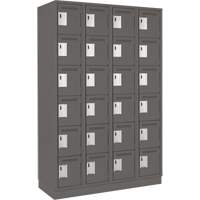 Petits casiers Clean Line, 6 niveaux, Bloc de 4, 48" x 18" x 76", Acier, Charbon, Rivet (assembl&eacute;) Air Extreme Inc.