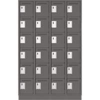 Petits casiers Clean Line, 6 niveaux, Bloc de 4, 48" x 18" x 76", Acier, Charbon, Rivet (assembl&eacute;) Air Extreme Inc.