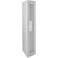 Clean Line Lockers, 12" x 12" x 72", Steel, Grey, Rivet (Assembled), Perforated Air Extreme Inc.