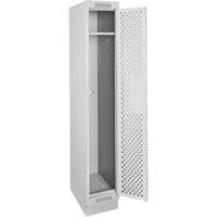 Casiers Clean Line, 12" x 18" x 76", Acier, Gris, Rivet (assembl&eacute;), Perfor&eacute; Air Extreme Inc.