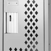 Clean Line Lockers, 12" x 12" x 72", Steel, Grey, Rivet (Assembled), Perforated Air Extreme Inc.