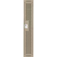 Clean Line Lockers, 12" x 12" x 72", Steel, Beige, Rivet (Assembled), Perforated Air Extreme Inc.