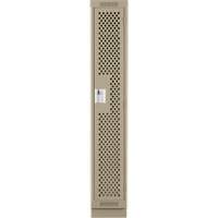 Casiers Clean Line, 12" x 15" x 76", Acier, Beige, Rivet (assembl&eacute;), Perfor&eacute; Air Extreme Inc.
