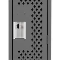 Clean Line Lockers, 12" x 12" x 72", Steel, Charcoal, Rivet (Assembled), Perforated Air Extreme Inc.
