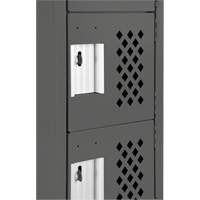 Clean-Line Perforated Lockerette, 6 -tier, 12" x 72" x 12", Steel Air Extreme Inc.