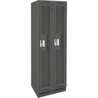 Casiers Clean Line, Bloc de 2, 24" x 15" x 76", Acier, Charbon, Rivet (assembl&eacute;), Perfor&eacute; Air Extreme Inc.