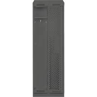 Clean Line Lockers, Bank of 2, 24" x 15" x 82", Steel, Charcoal, Rivet (Assembled), Perforated Air Extreme Inc.