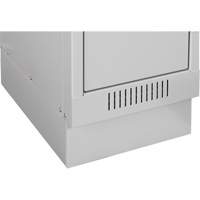Clean Line Economy Lockers Recessed Base, 1 Banks, 4" H x 12" W x 18" D, Grey, Steel Air Extreme Inc.