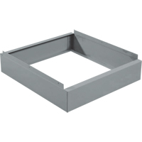 Clean Line Economy Lockers Recessed Base, 1 Banks, 4" H x 12" W x 18" D, Grey, Steel Air Extreme Inc.