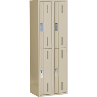 Casiers robustes Concorde, 2 niveaux, Bloc de 2, 24" x 18" x 72", Acier, Beige, Soud&eacute; (assembl&eacute;) Air Extreme Inc.