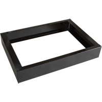 Base encastr&eacute;e pour casiers robustes enti&egrave;rement soud&eacute;e Concorde, 2 Blocs, 4" lo x 24" la x 17" p, Noir, Acier Air Extreme Inc.