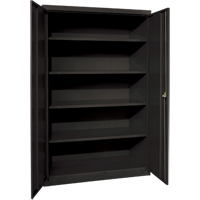 Armoires de rangement Hi-Boy profondes, Acier, 4 Tablettes, 72" h x 36" la x 24" P, Noir Air Extreme Inc.