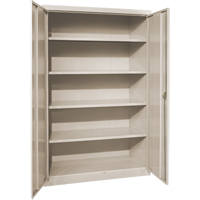 Armoires de rangement Hi-Boy profondes, Acier, 4 Tablettes, 72" h x 36" la x 24" P, Beige Air Extreme Inc.