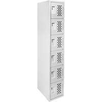 Clean Line Lockerettes, 6 -tier, 18" x 72" x 12", Steel Air Extreme Inc.
