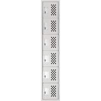 Clean Line Lockerettes, 6 -tier, 18" x 72" x 12", Steel Air Extreme Inc.
