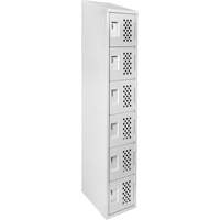 Petits casiers &eacute;conomiques assembl&eacute;s et perfor&eacute;s Clean Line, 6 niveaux, 18" x 72" x 12", Acier Air Extreme Inc.