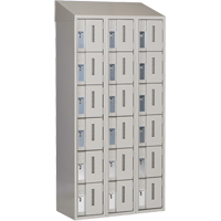 Concorde Heavy-Duty Lockers, 6 -tier, Bank of 3, 36" x 18" x 78", Steel, Grey, Welded (Assembled) Air Extreme Inc.