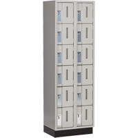 Casiers robustes Concorde, 6 niveaux, Bloc de 2, 24" x 18" x 76", Acier, Gris, Soud&eacute; (assembl&eacute;) Air Extreme Inc.