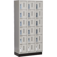 Casiers robustes Concorde, 6 niveaux, Bloc de 3, 36" x 18" x 76", Acier, Gris, Soud&eacute; (assembl&eacute;) Air Extreme Inc.