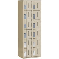 Casiers robustes Concorde, 6 niveaux, Bloc de 2, 24" x 18" x 72", Acier, Beige, Soud&eacute; (assembl&eacute;) Air Extreme Inc.