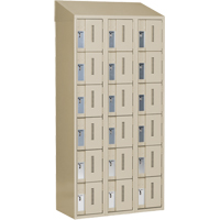 Concorde Heavy-Duty Lockers, 6 -tier, Bank of 3, 36" x 18" x 78", Steel, Beige, Welded (Assembled) Air Extreme Inc.