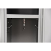 Lockers, 12" x 18" x 72", Steel, Grey, Knocked Down Air Extreme Inc.