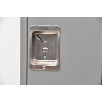 Lockers, 12" x 18" x 72", Steel, Grey, Knocked Down Air Extreme Inc.