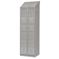 Casiers, 6 niveaux, Bloc de 2, 24" x 18" x 82", Acier, Gris, D&eacute;mont&eacute; Air Extreme Inc.
