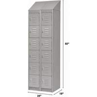 Casiers, 6 niveaux, Bloc de 2, 24" x 18" x 82", Acier, Gris, D&eacute;mont&eacute; Air Extreme Inc.