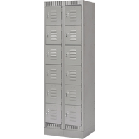 Casiers, 6 niveaux, Bloc de 2, 24" x 18" x 76", Acier, Gris, D&eacute;mont&eacute; Air Extreme Inc.