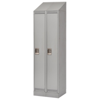 Assembled Lockers, Bank of 2, 24" x 18" x 72", Steel, Grey, Rivet (Assembled) Air Extreme Inc.