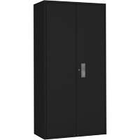 Wardrobe Storage Cabinet, Steel, 36" W x 18" D x 72" H, Black Air Extreme Inc.