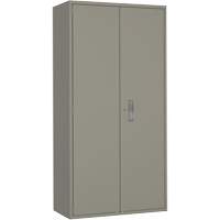Wardrobe Storage Cabinet, Steel, 36" W x 18" D x 72" H, Grey Air Extreme Inc.