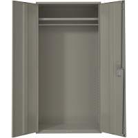 Wardrobe Storage Cabinet, Steel, 36" W x 18" D x 72" H, Grey Air Extreme Inc.