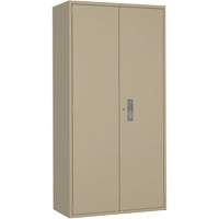 Wardrobe Storage Cabinet, Steel, 36" W x 18" D x 72" H, Beige Air Extreme Inc.