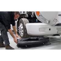 Bac de vidange d'huile pour camion &agrave; profil bas avec couvercle Air Extreme Inc.