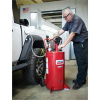 Chariot &agrave; carburant en acier de 25 gallons avec pompe rotative bidirectionnelle et filtre Air Extreme Inc.