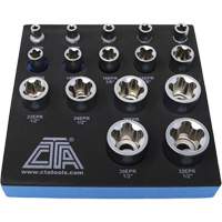 Jeu de douilles TORX EPR &agrave; 5 pans, 16 Morceaux, Prise de 1/4"/3/8"/1/2" Air Extreme Inc.