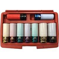 Jeu de douilles &agrave; chocs principales &agrave; paroi mince, 9 Morceaux, Prise de 1/2" Air Extreme Inc.