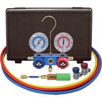 Automotive Manifold Gauge Set with Mini Dye Injector & Manual Couplers Air Extreme Inc.