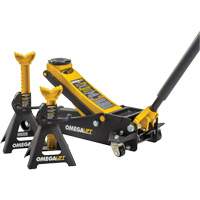 Ensemble cric datelier Magic Lift et chandelles, 3 tonne(s)/2,5 tonne(s) Capacit&eacute;, 3-7/20" Abaiss&eacute;e, 19-3/10" &eacute;lev&eacute;e, Hydraulique &agrave; main Air Extreme Inc.