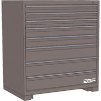 Armoire &agrave; tiroirs modulaire, 8 tiroirs, 36" la x 24" p x 40" h, Gris Air Extreme Inc.