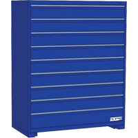 Armoire &agrave; tiroirs modulaire, 9 tiroirs, 24" la x 24" p x 60" h, Bleu Air Extreme Inc.