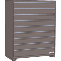 Armoire &agrave; tiroirs modulaire, 9 tiroirs, 24" la x 24" p x 60" h, Gris Air Extreme Inc.