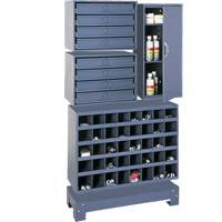 Unit&eacute; de stockage modulaire pour petites pi&egrave;ces, Acier, 8 tiroirs, 33-3/4" x 12-1/4" x 59-5/8", Gris Air Extreme Inc.